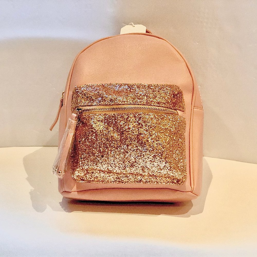 OMG Pink Glitter Mini Backpack
